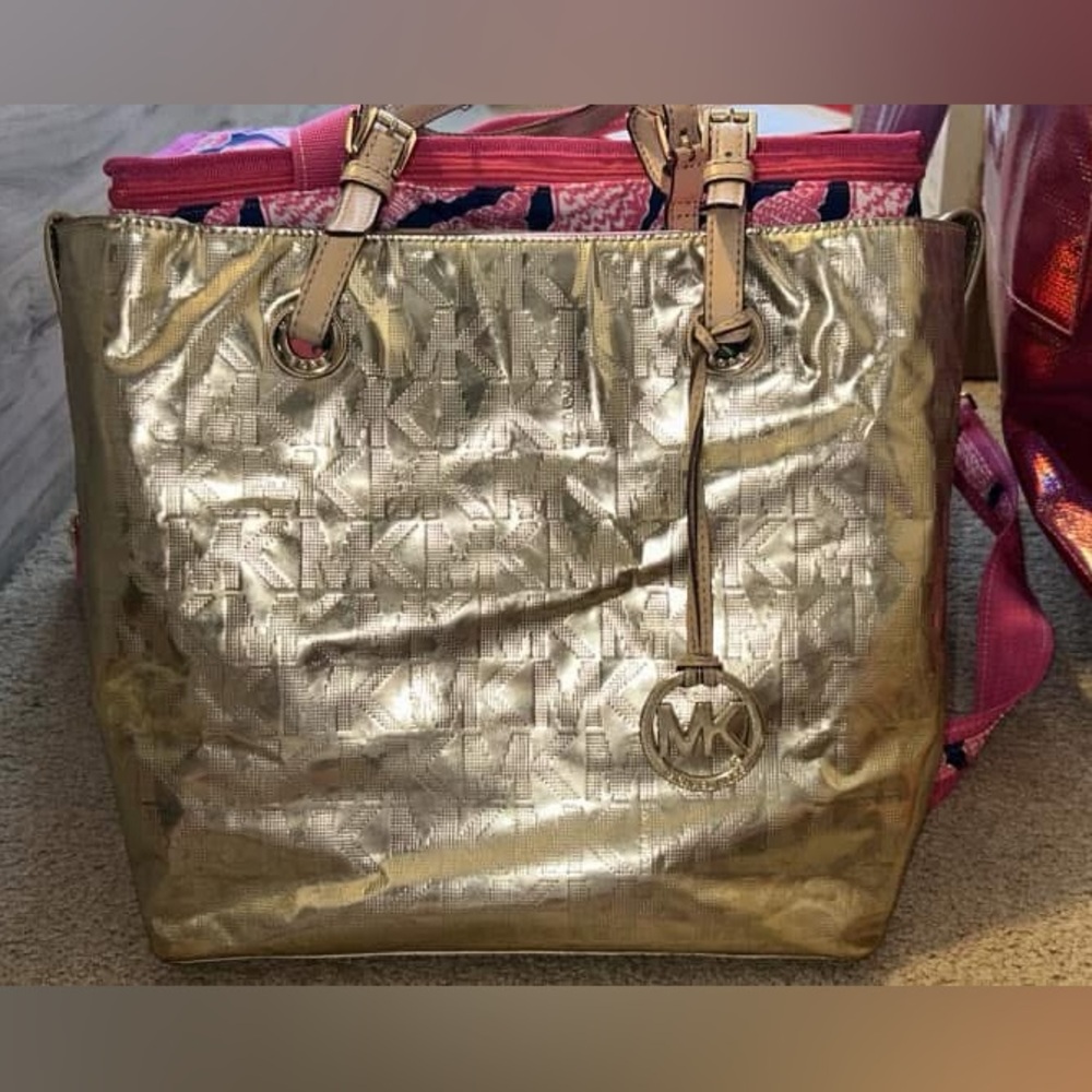 Gold MK purse